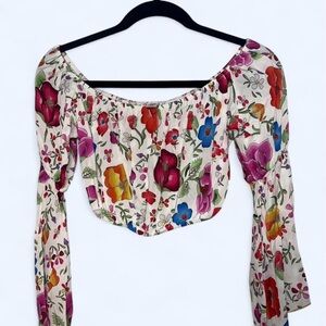 Amor Y Playa Floral Off-Shoulder Top